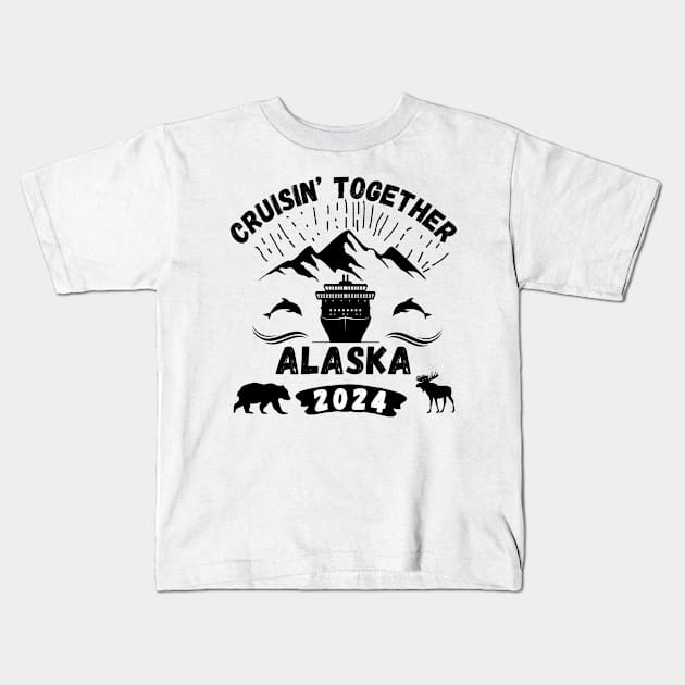 2024 Cruise Trip To Alaska Kids T-Shirt by TreSiameseTee